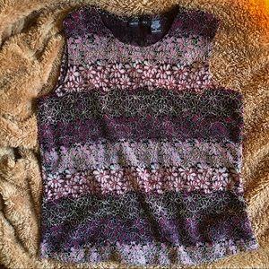 Vintage 90s Sparkling Floral Tank